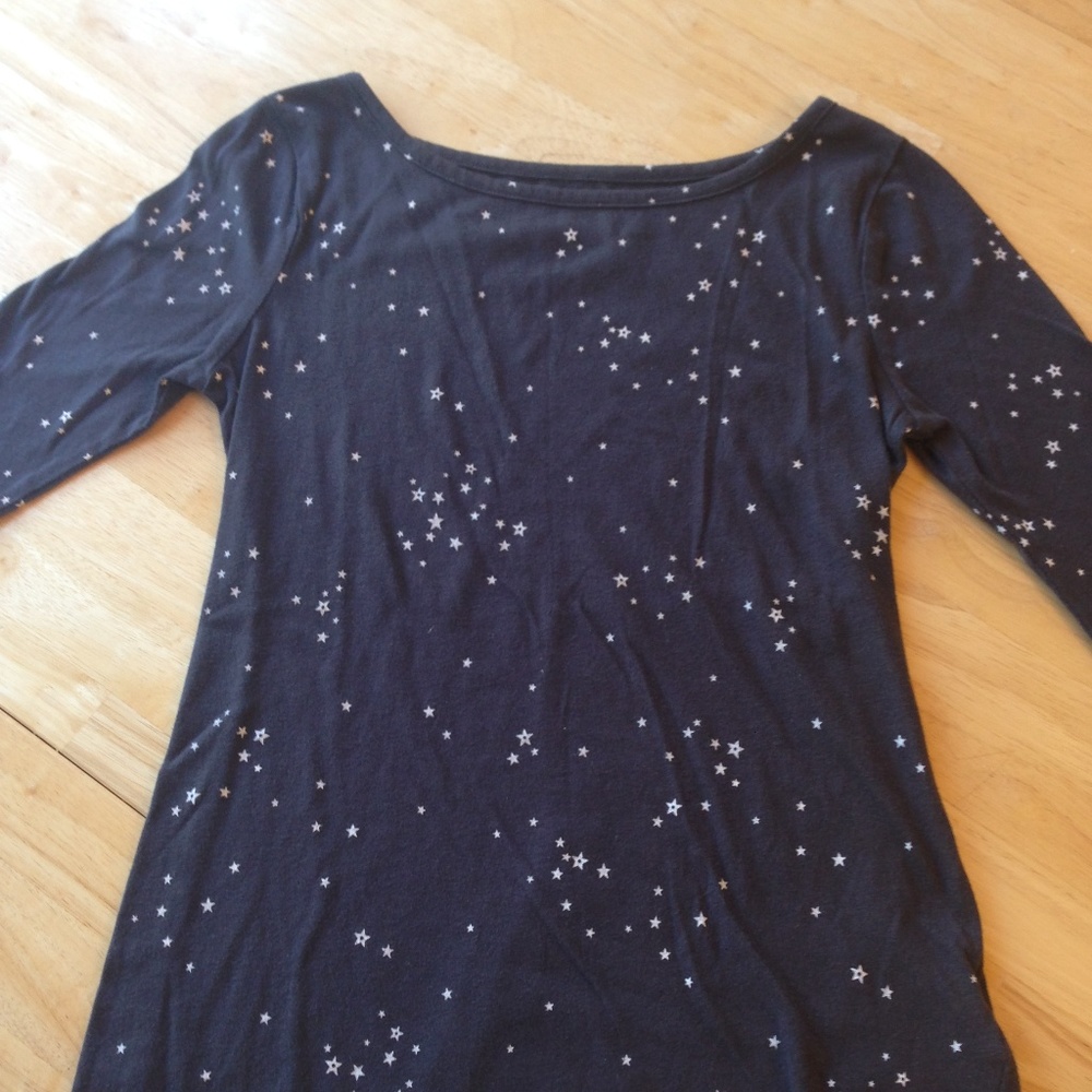 Kids Navy and White 3/4 Sleeve Top